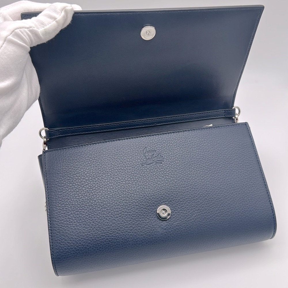 Christian Louboutin Paloma Heart Mexiloubi Calf Crossbody Clutch Bag - Picture 9 of 14